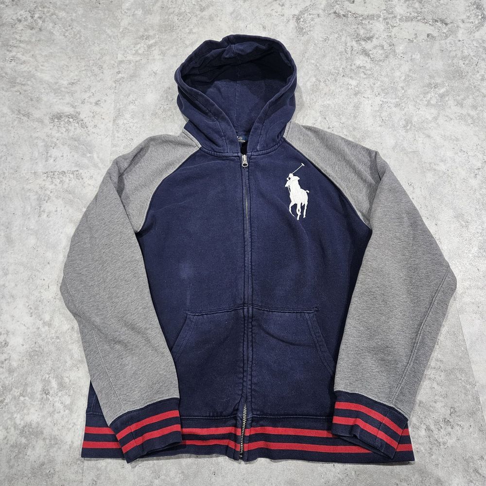 Polo Ralph Lauren Full Zip Sweater Big Pony Embroidery Size XL (18-20) Kids Boys